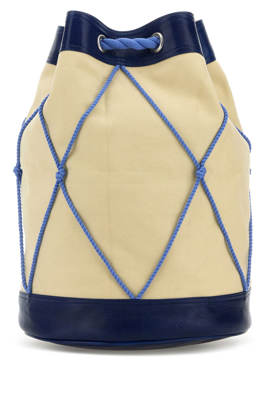 Cream canvas backpack