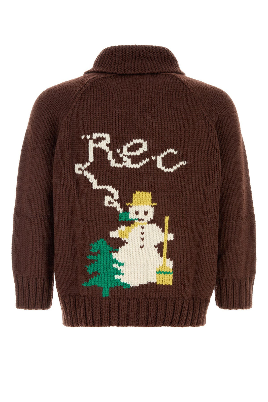 Brown wool cardigan