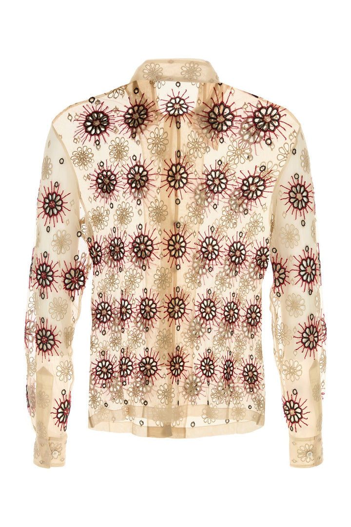 Embellished tulle Solarium shirt