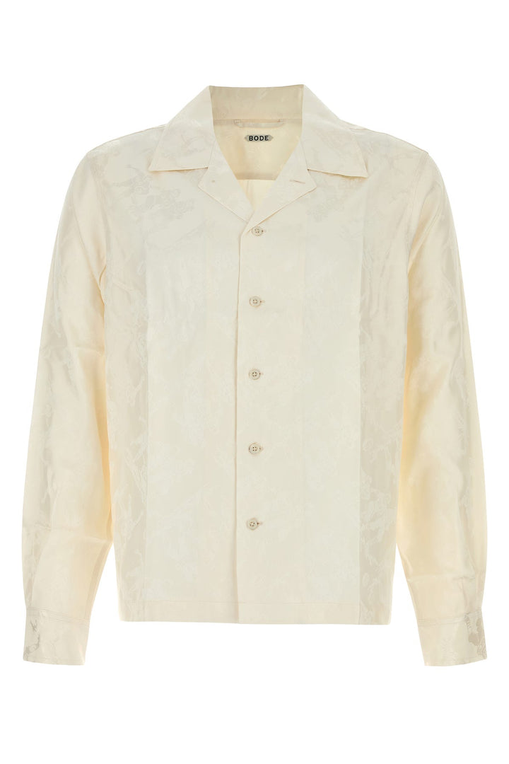 Cream jacquard Football shirt