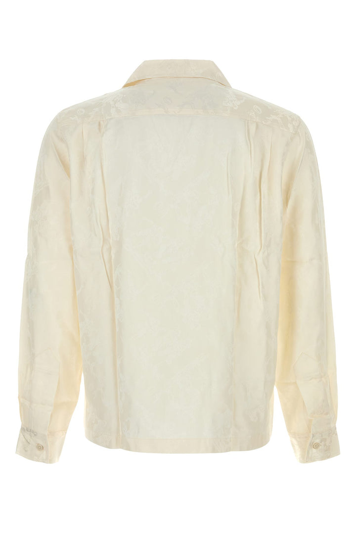 Cream jacquard Football shirt