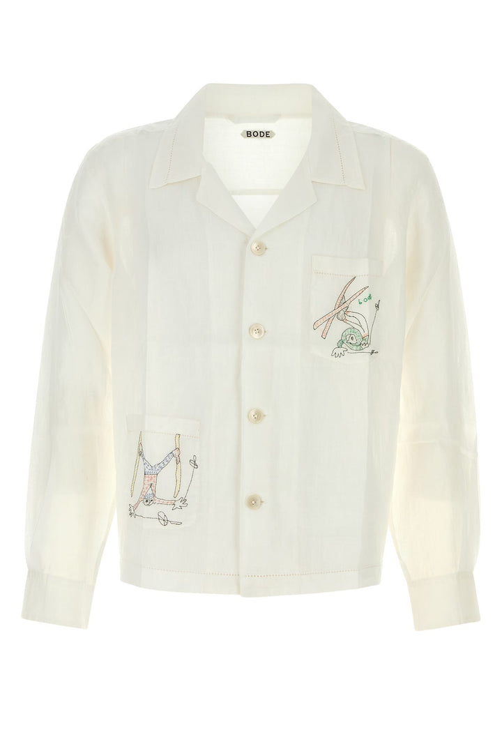 White linen shirt