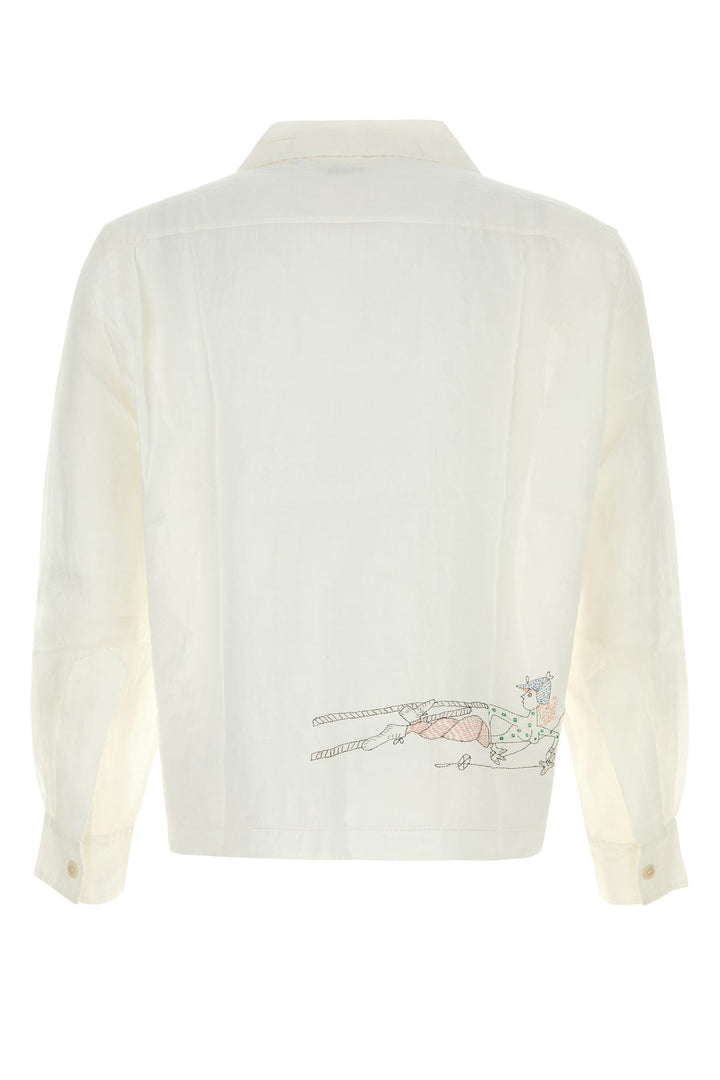 White linen shirt