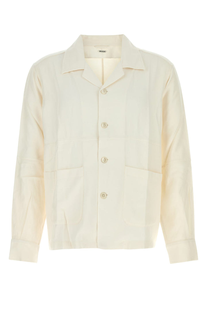Ivory cotton and viscose Quartered shirt