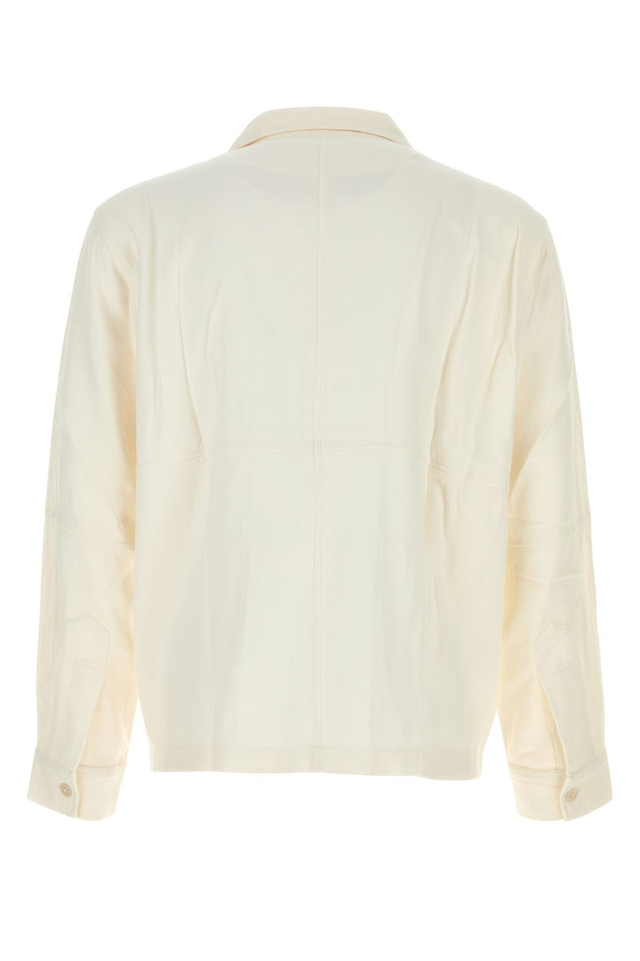 Ivory cotton and viscose Quartered shirt
