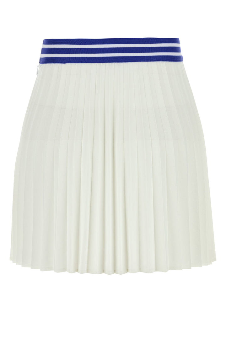White piquet Court mini skirt