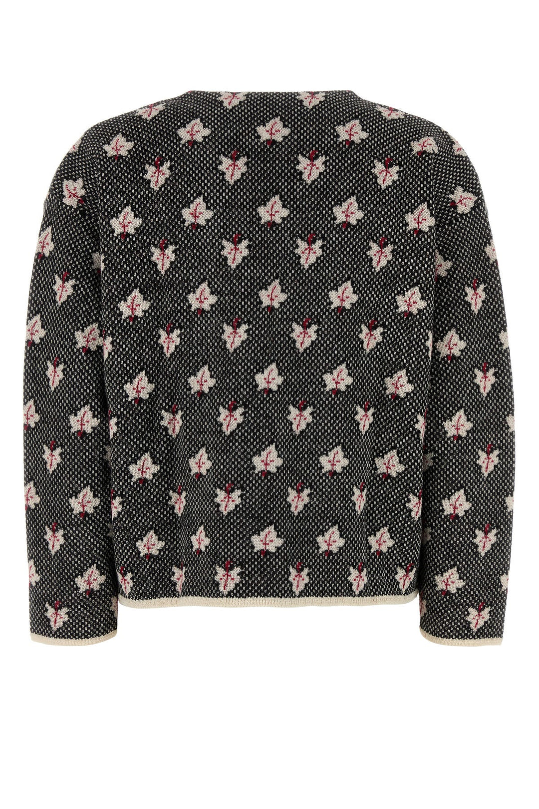 Embroidered alpaca Maple cardigan