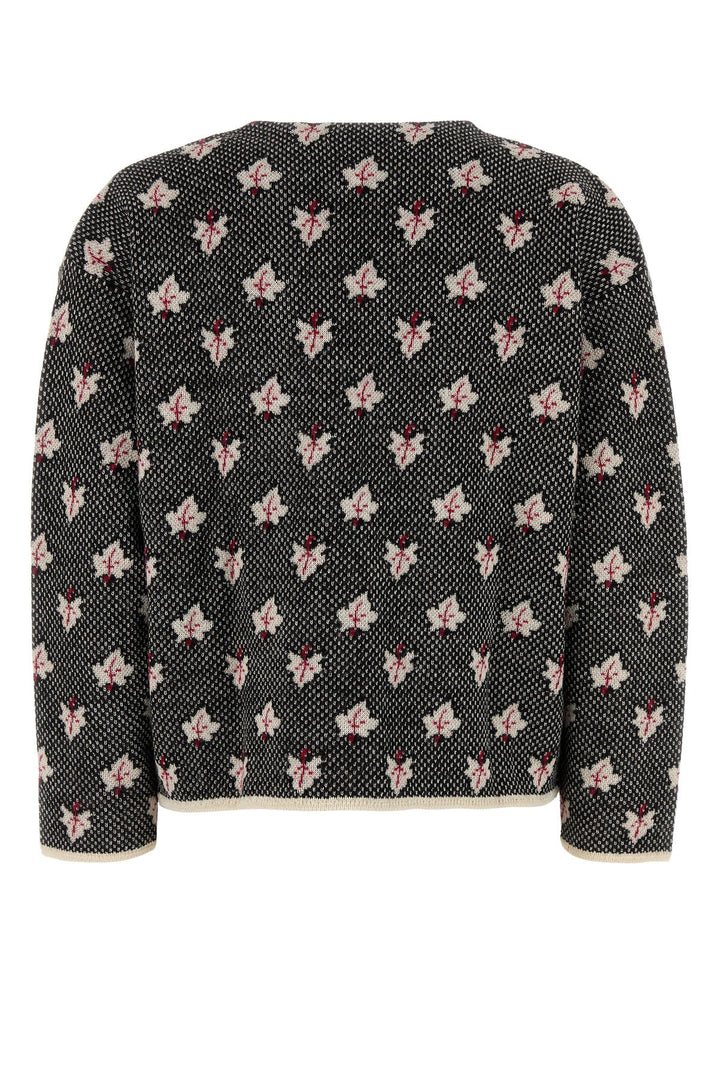 Embroidered alpaca Maple cardigan