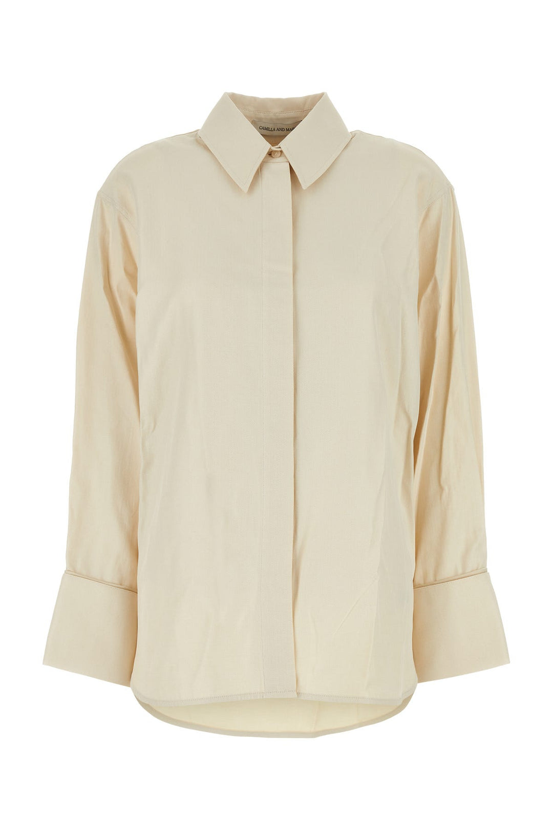 Sand cotton and polyester Cipher oversize shirt