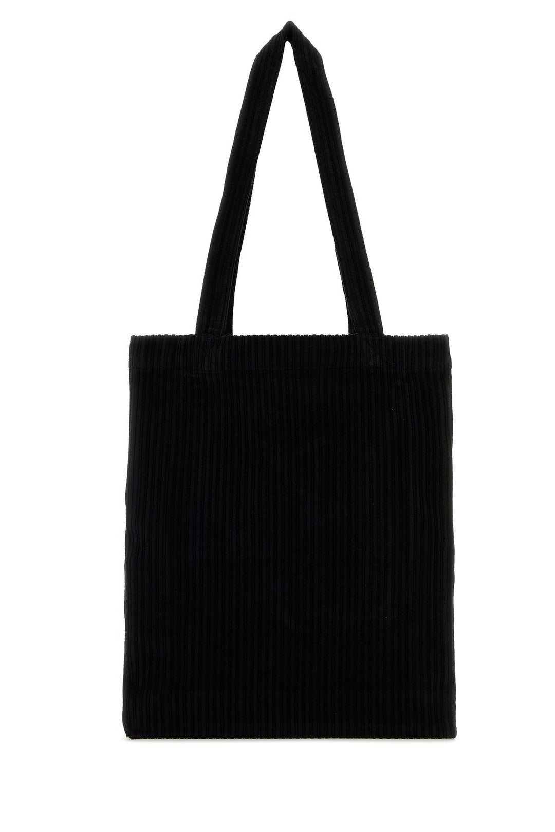 Black corduroy Lou shopping bag