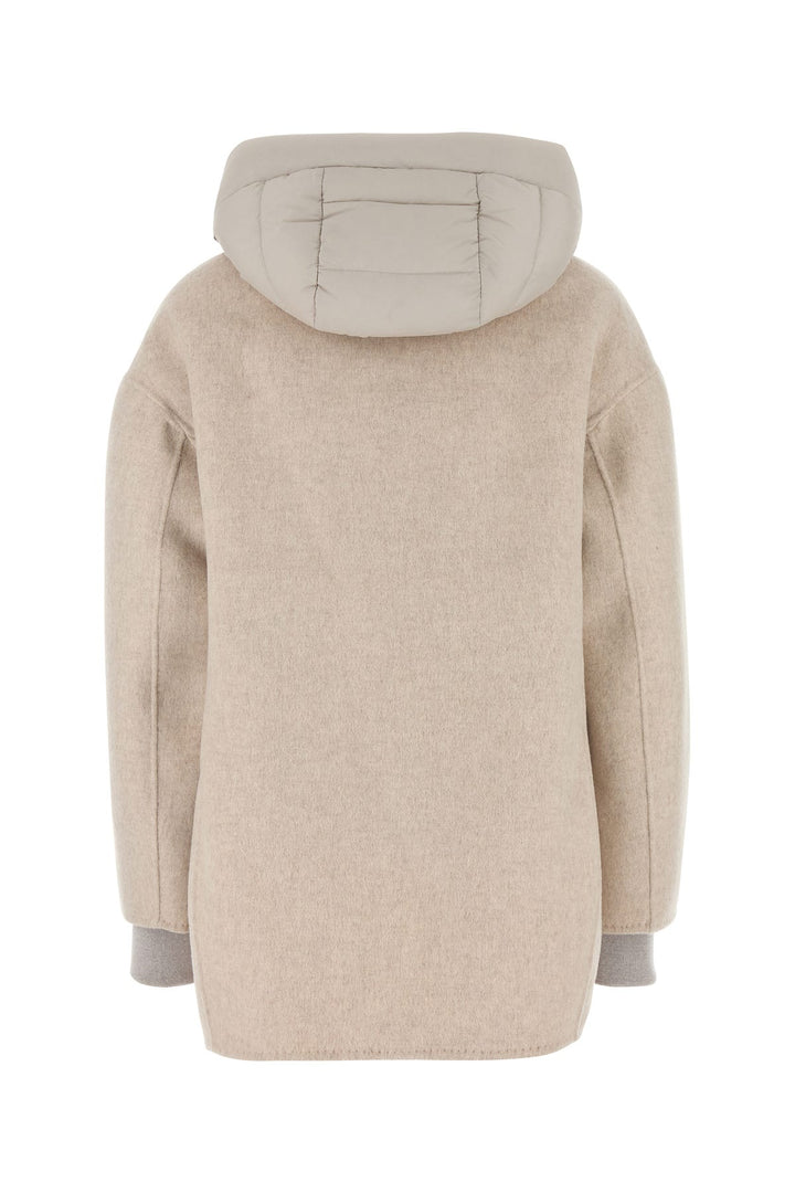 Sand nylon blend Natisha down jacket