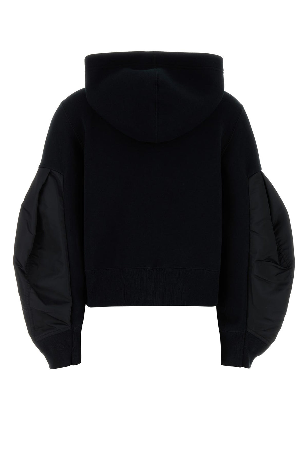 Black cotton blend sweatshirt