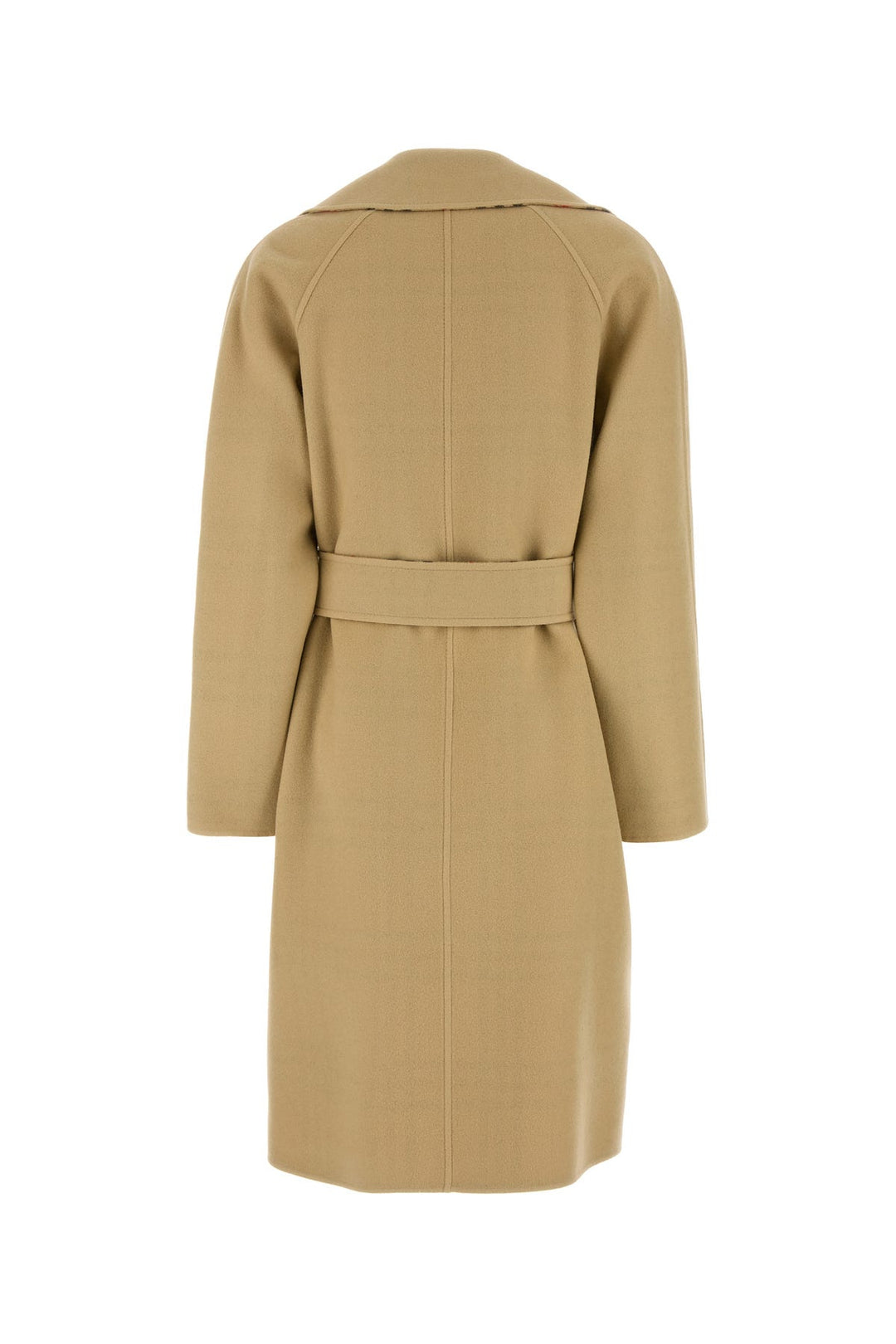 Beige wool reversible coat