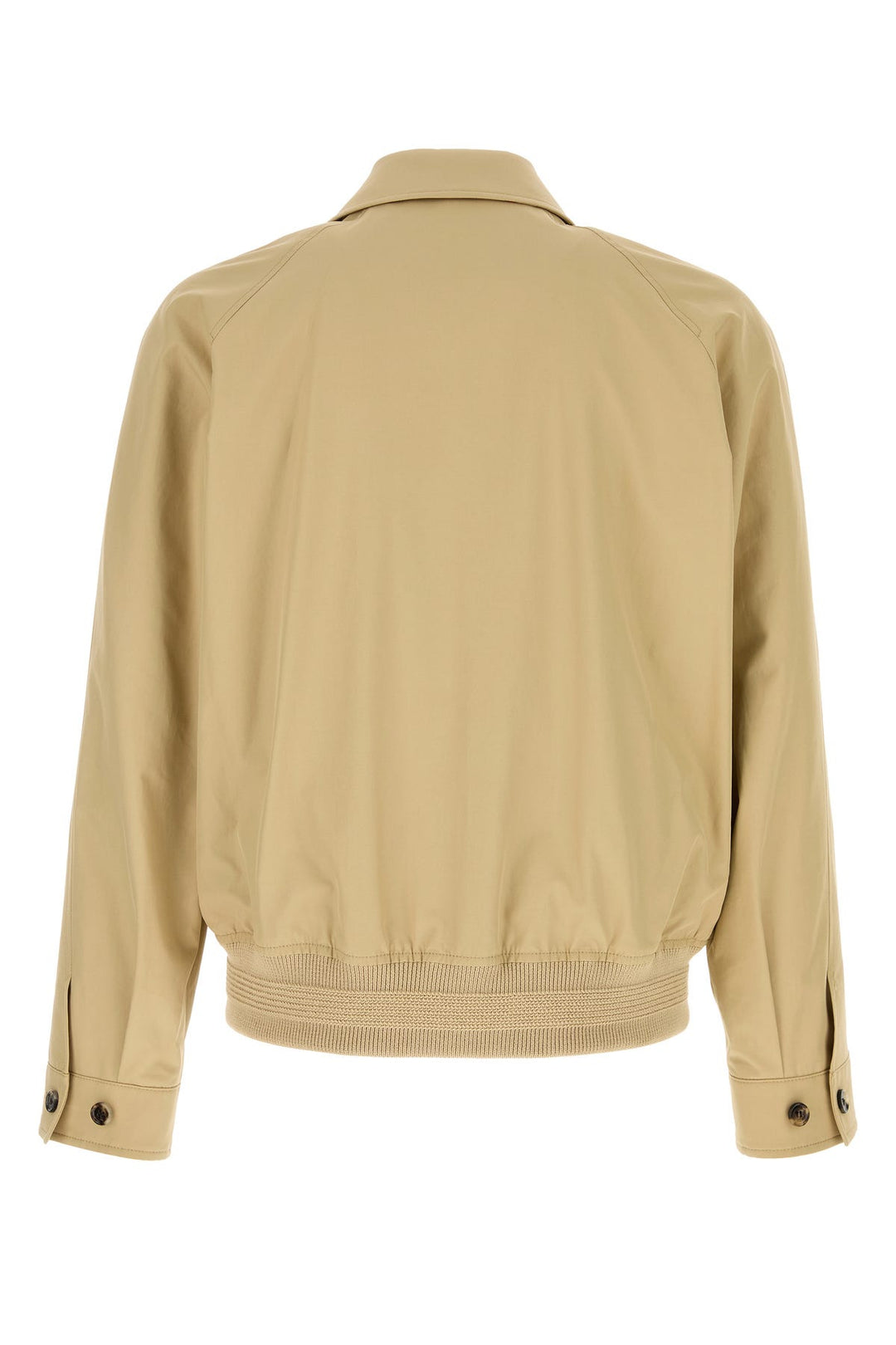 Beige gabardine Harrington jacket