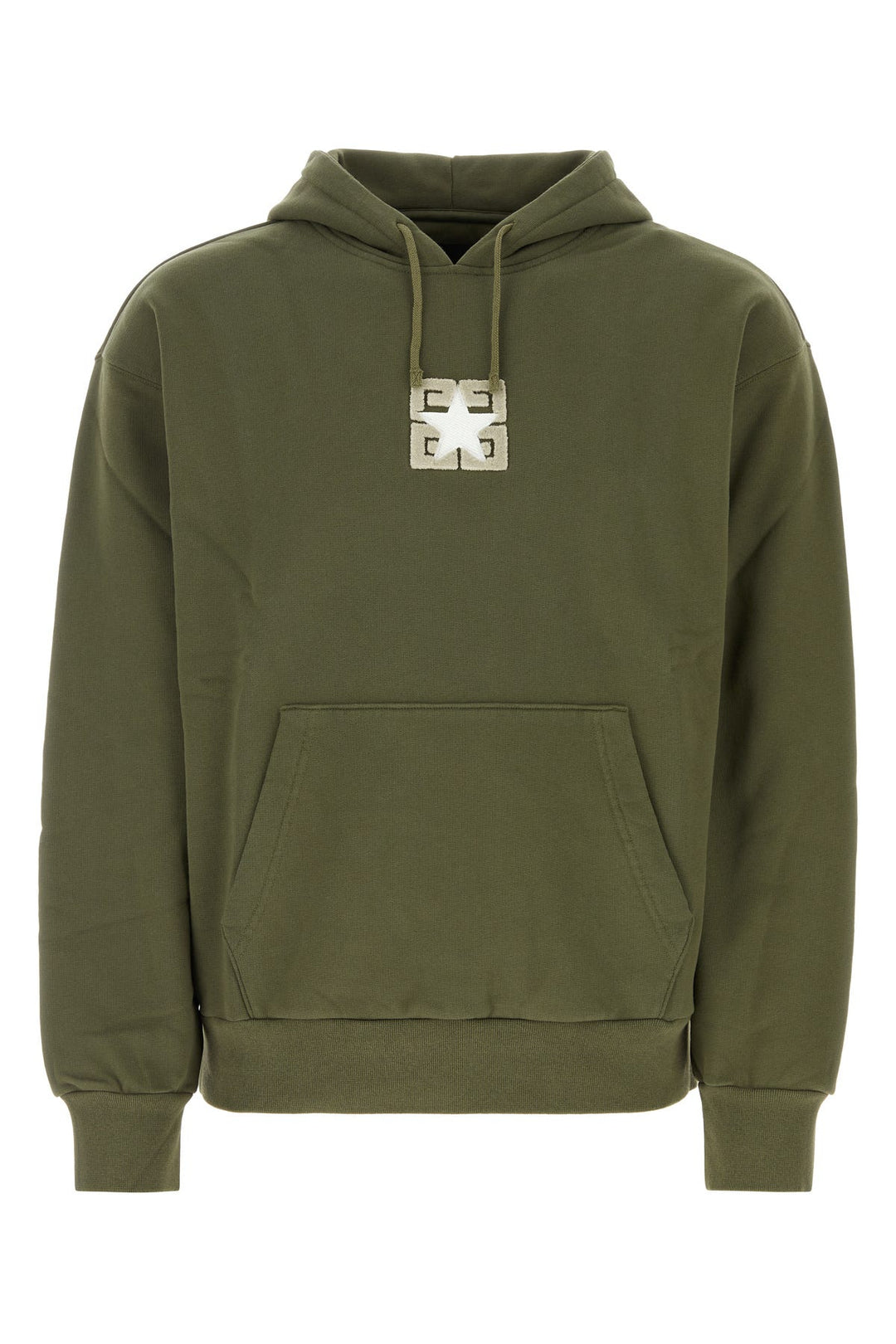 Army green cotton sweatshirt