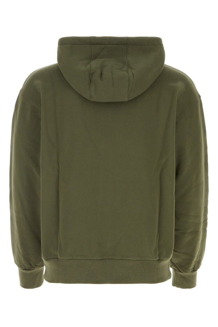 Army green cotton sweatshirt