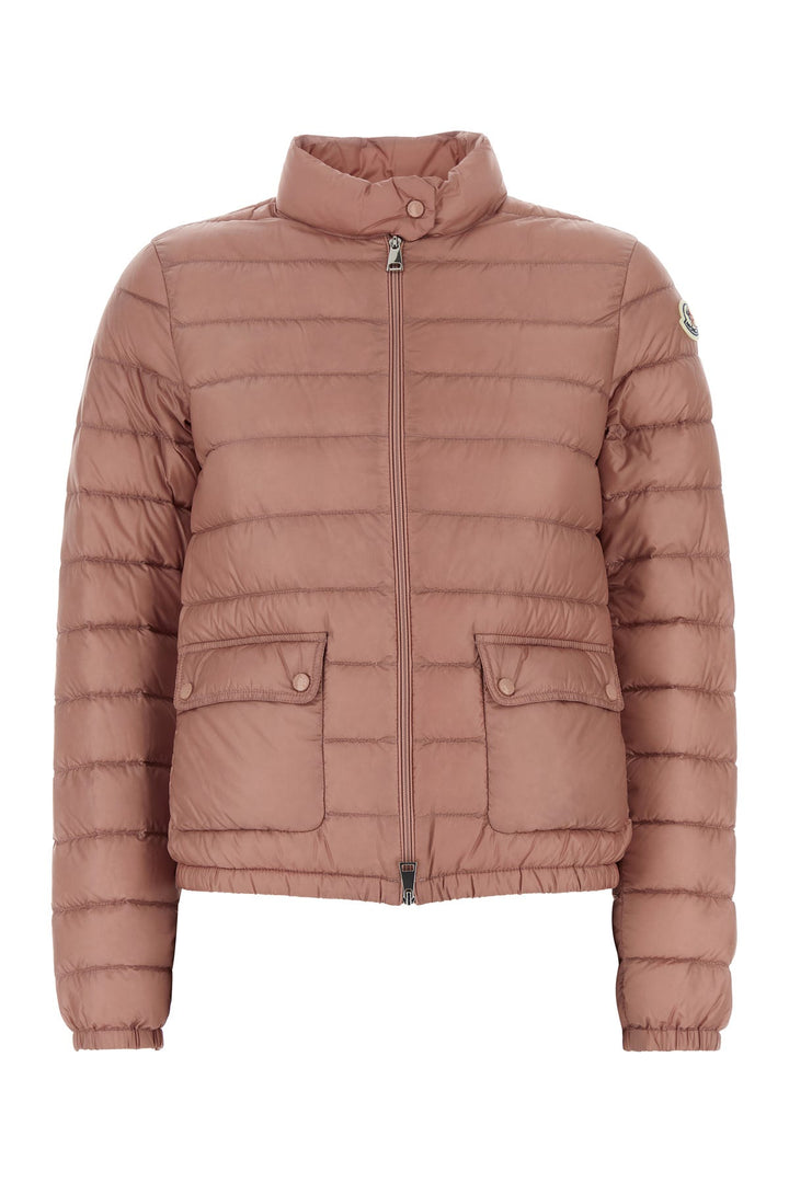 Antiqued pink nylon Lans down jacket