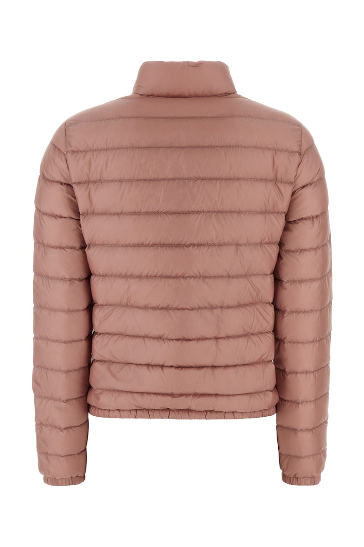 Antiqued pink nylon Lans down jacket