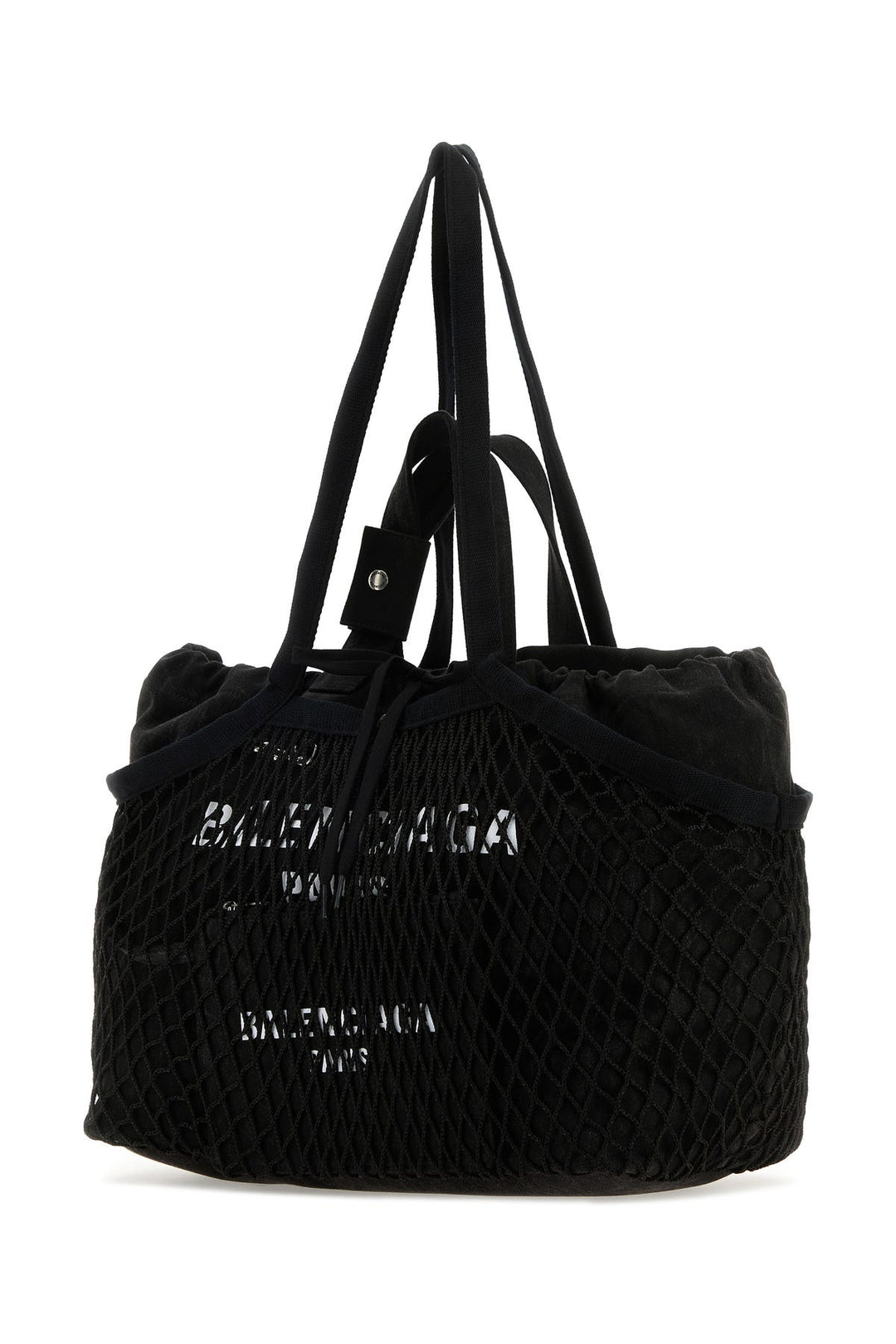 Black canvas and mesh medium 24/7 shopping bag
