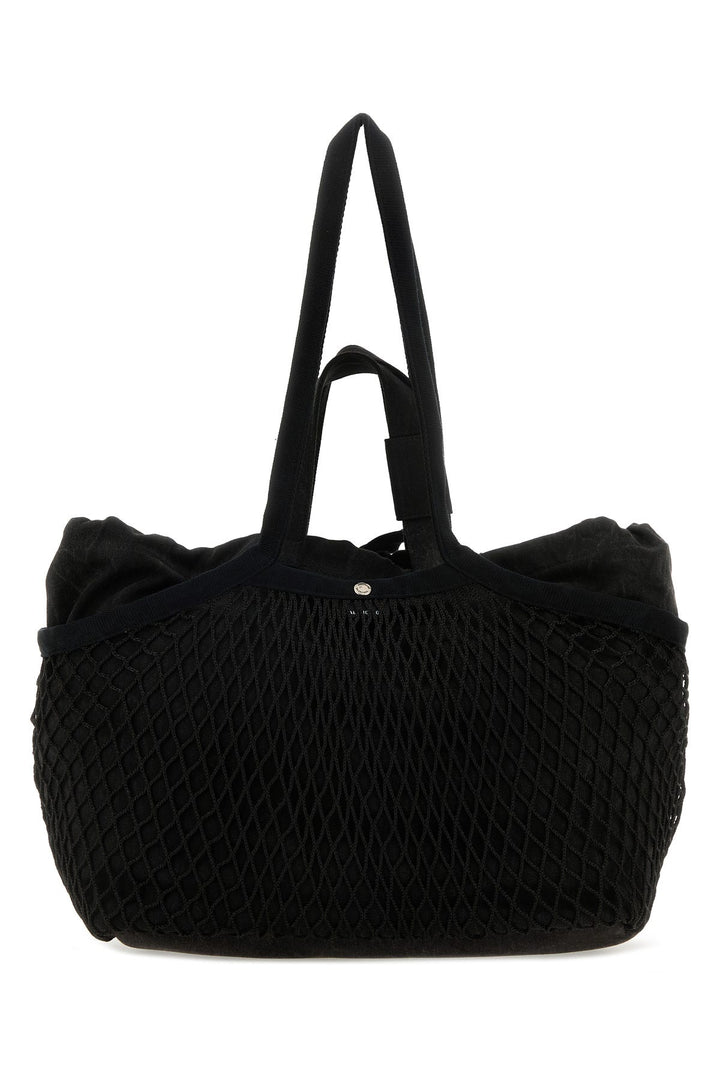 Black canvas and mesh medium 24/7 shopping bag
