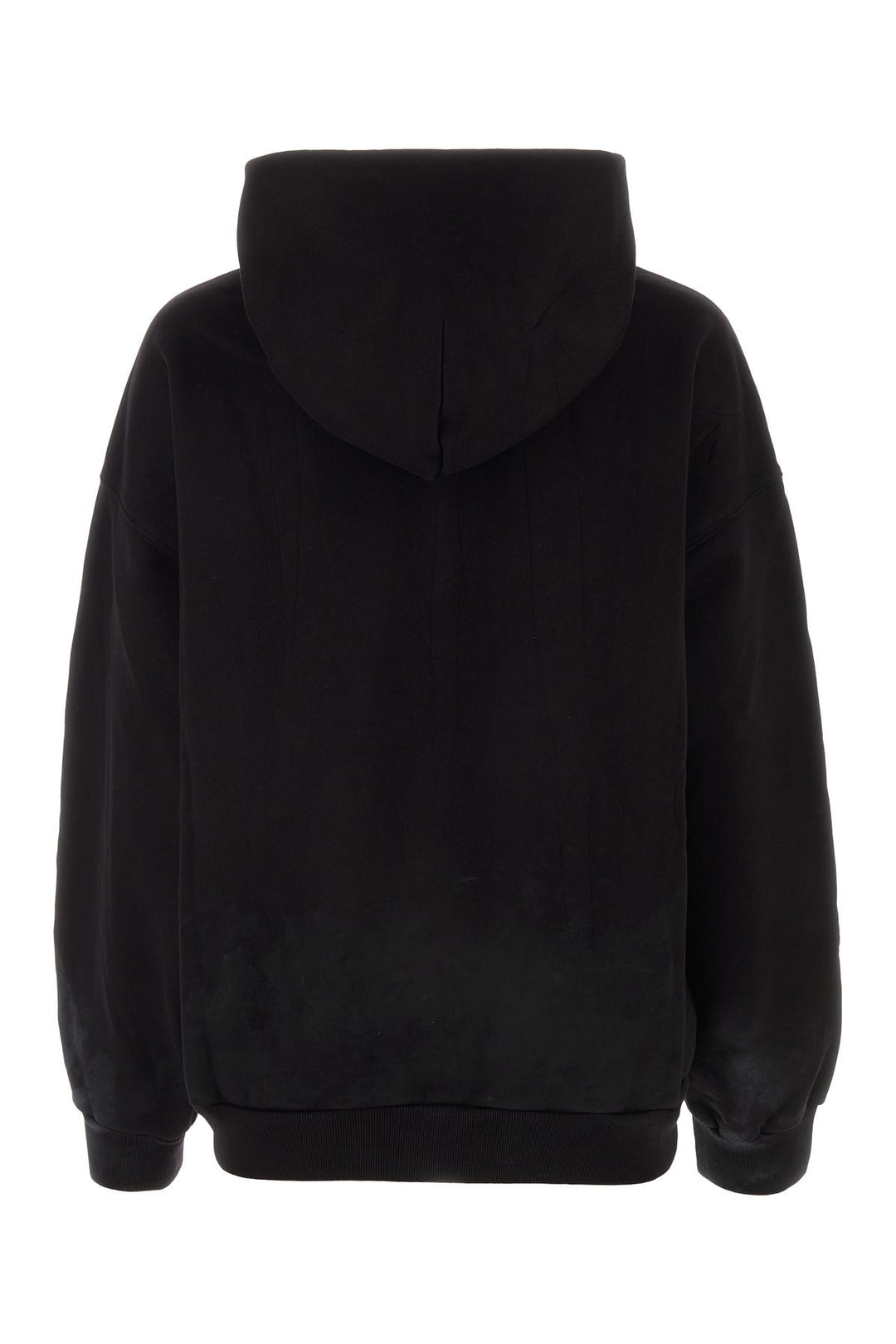 Black cotton oversize sweatshirt