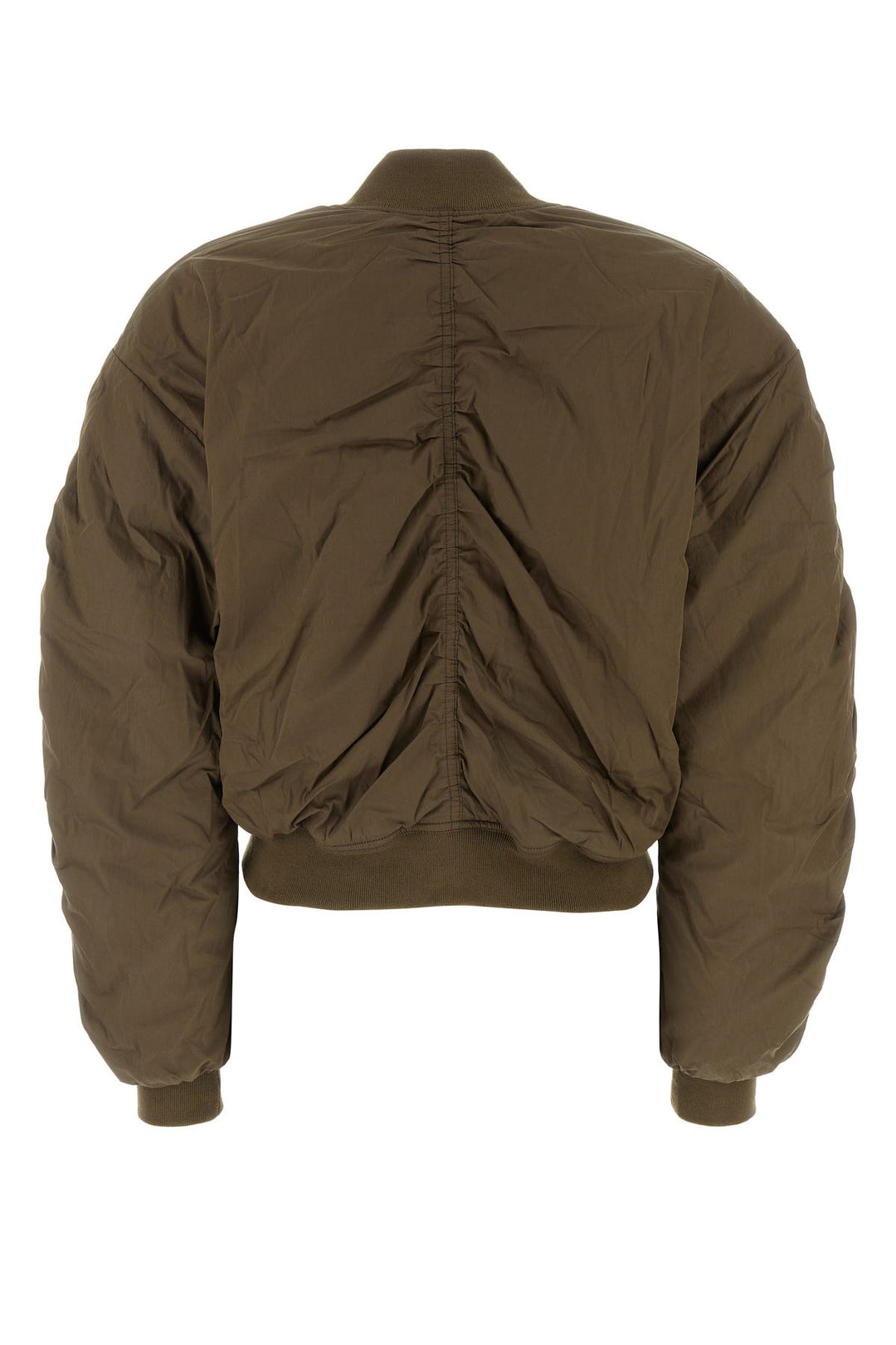 Army green cotton blend Bessime bomber jacket