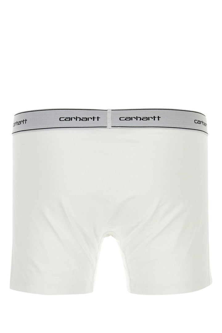 White stretch cotton Cotton Trunks