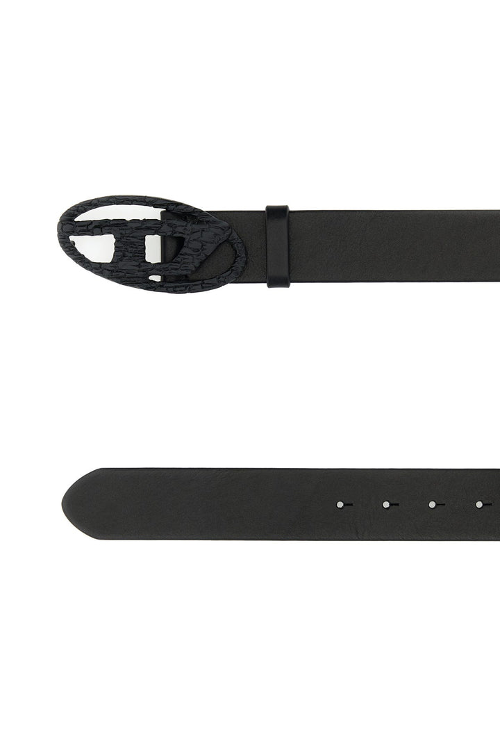 Black leather B-1dr belt