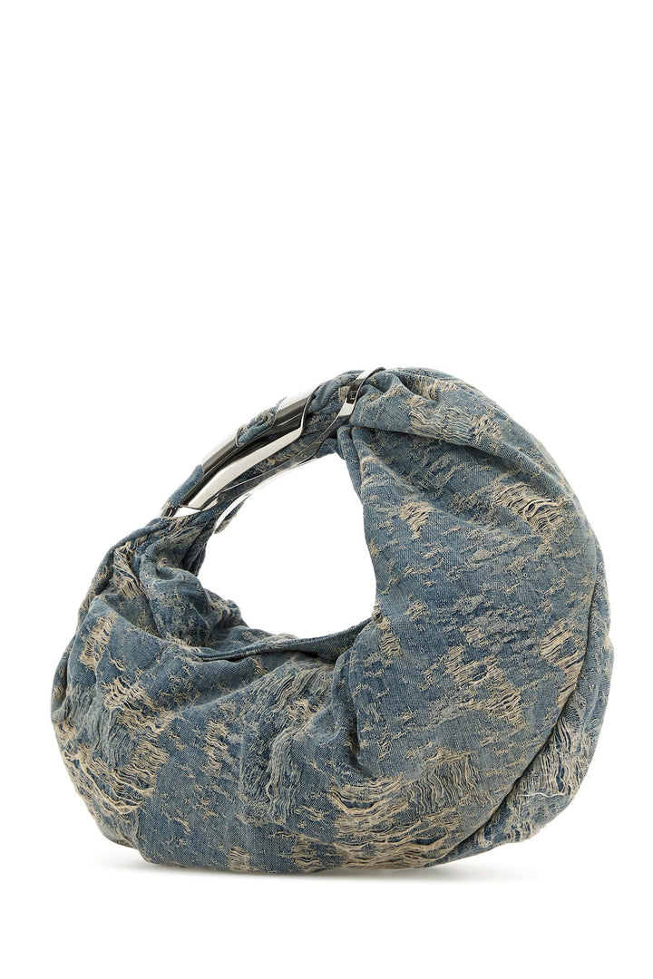 Denim Grab-D Hobo shopping bag