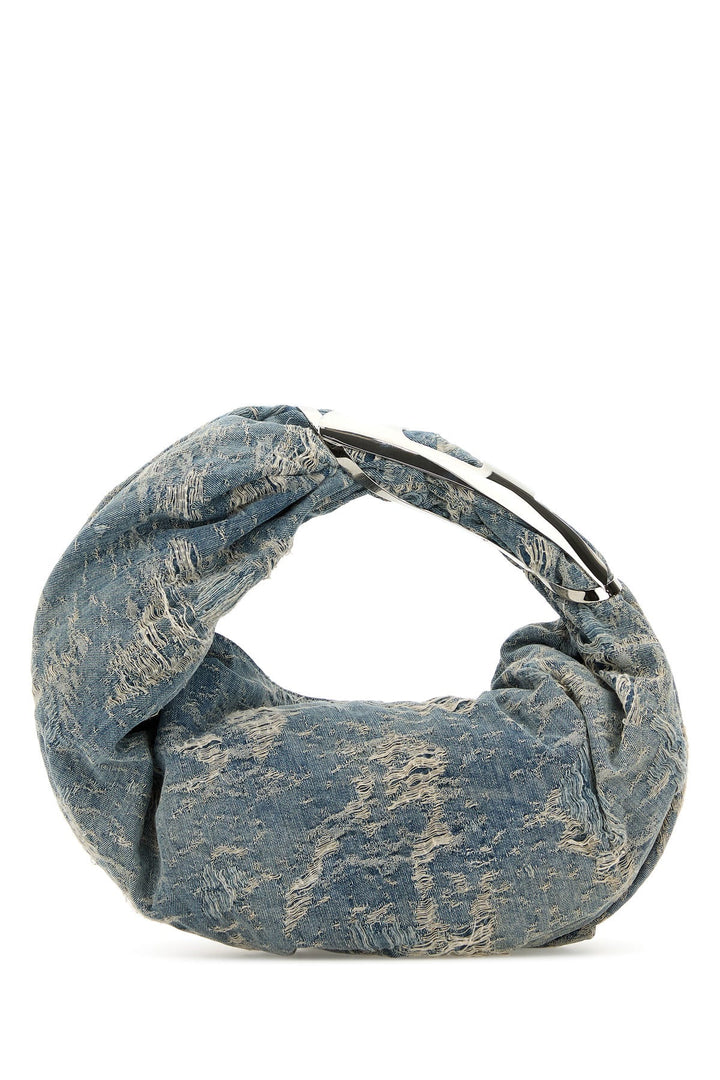 Denim Grab-D Hobo shopping bag