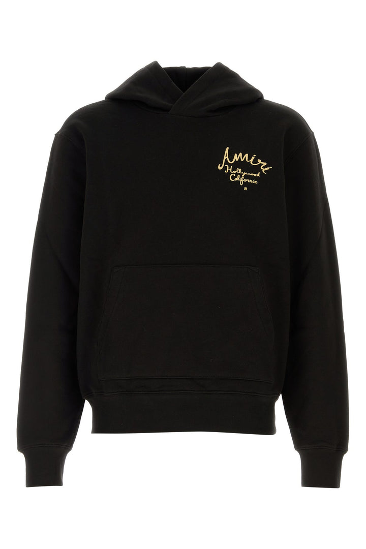 Black stretch cotton Hollywood Camp sweatshirt