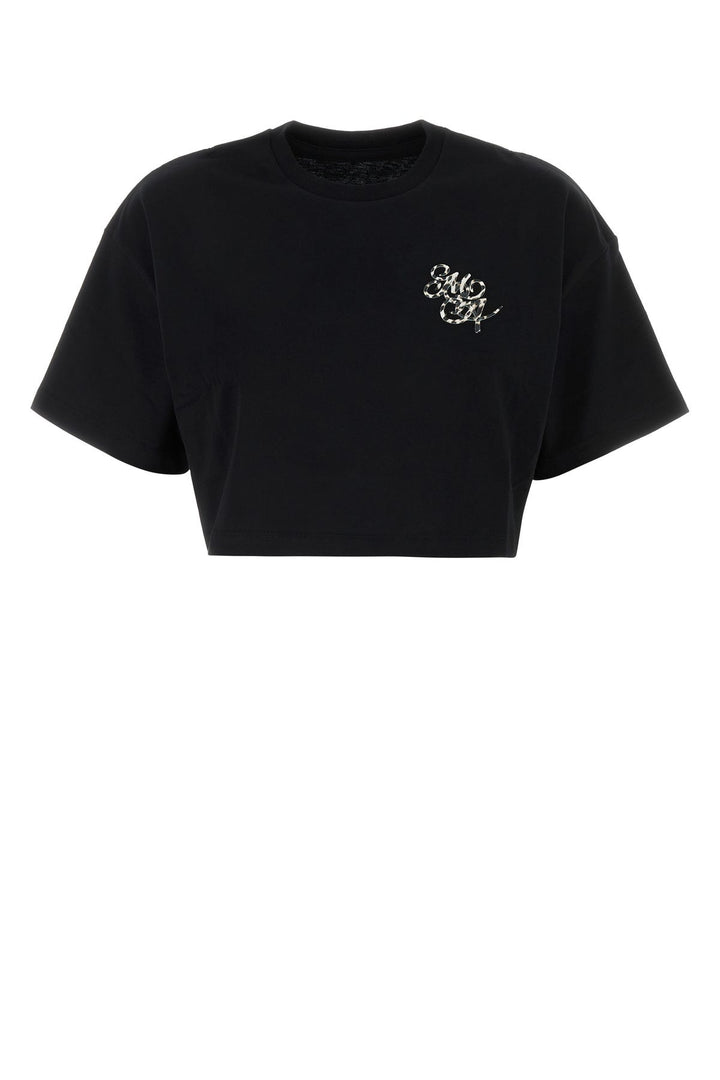 Black cotton t-shirt