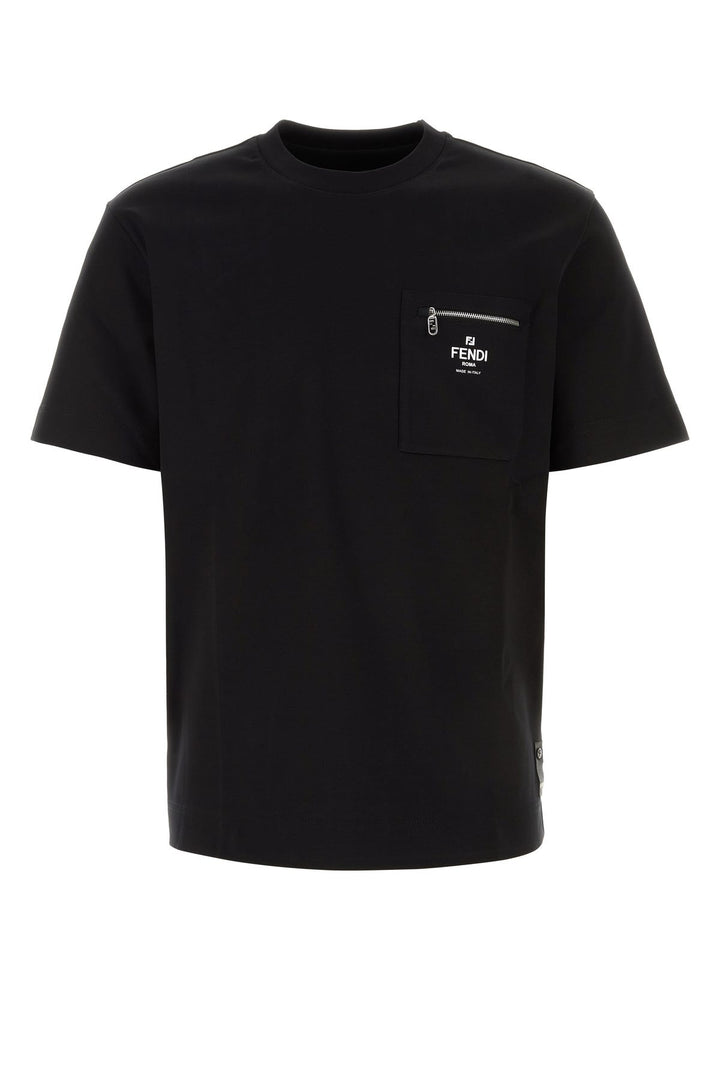 Black cotton t-shirt