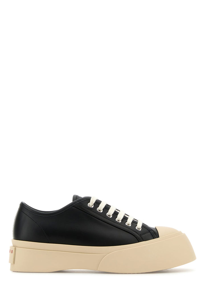 Black leather Pablo sneakers