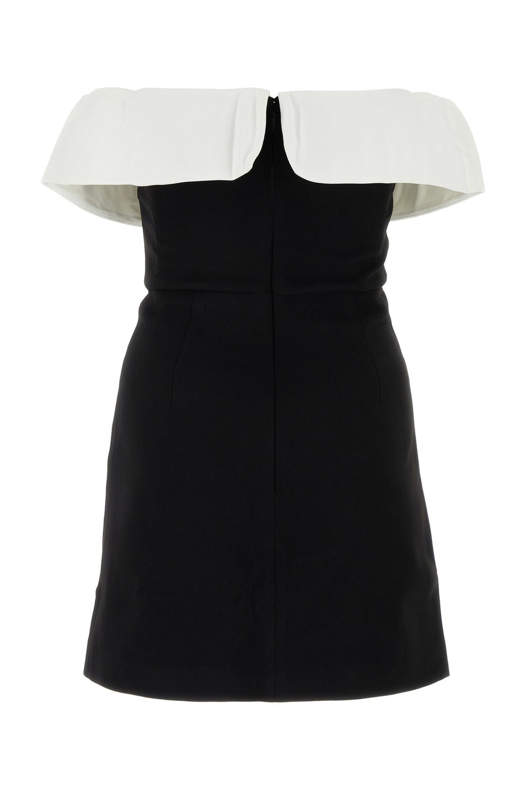 Black crepe mini dress