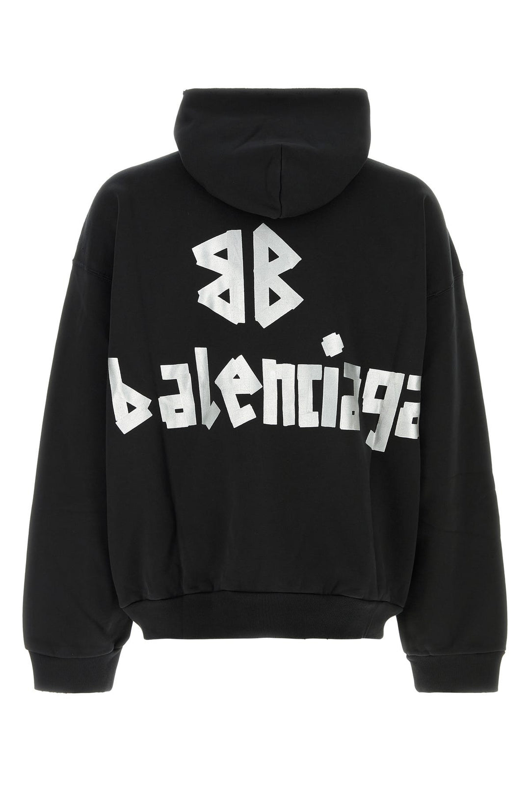 Black cotton oversize sweatshirt