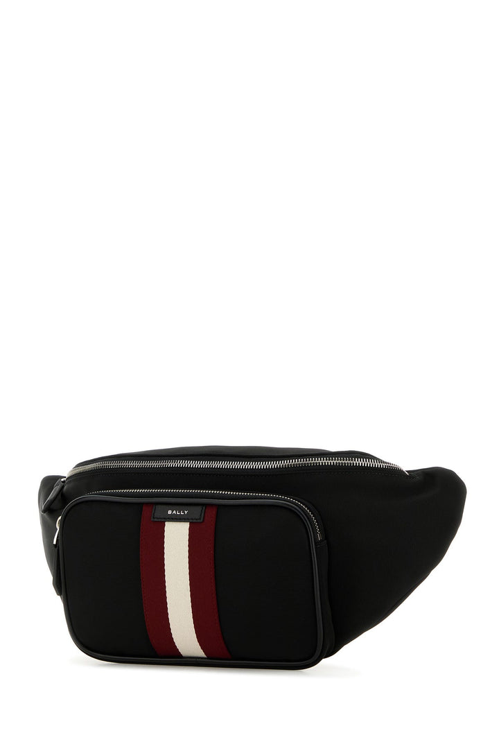 Black canvas Code belt bag