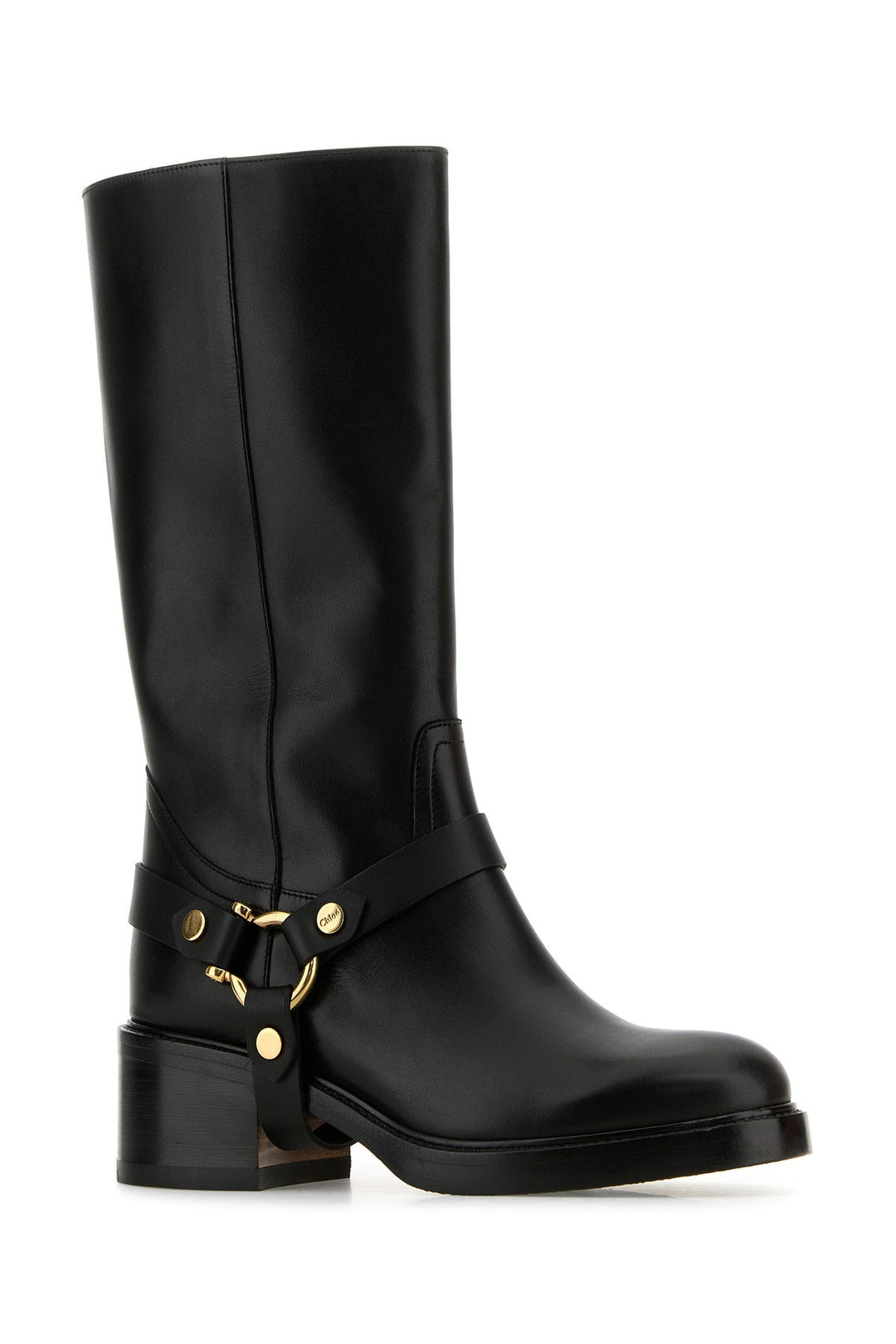 Black leather Dakota boots