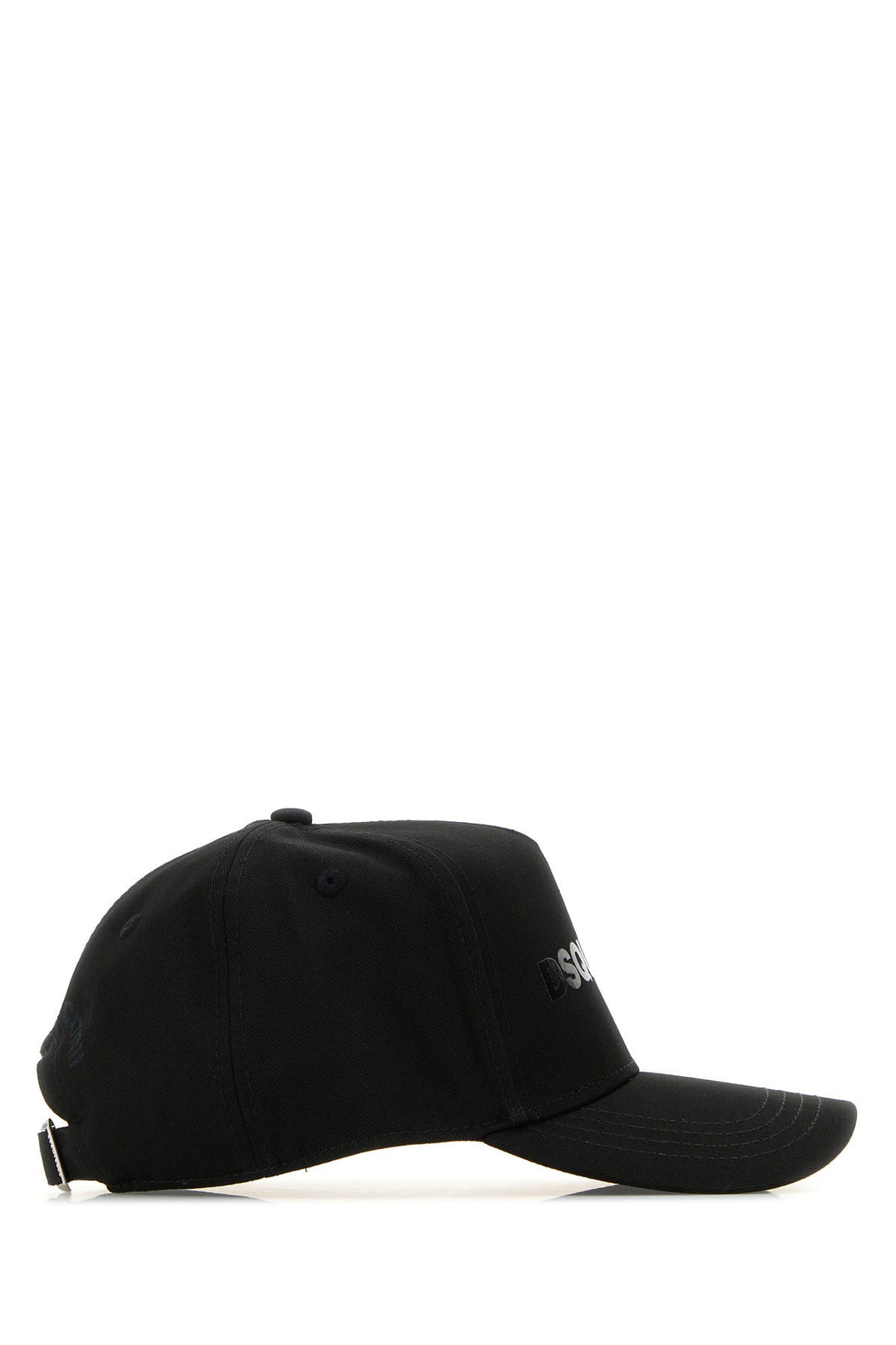 Black cotton baseball cap