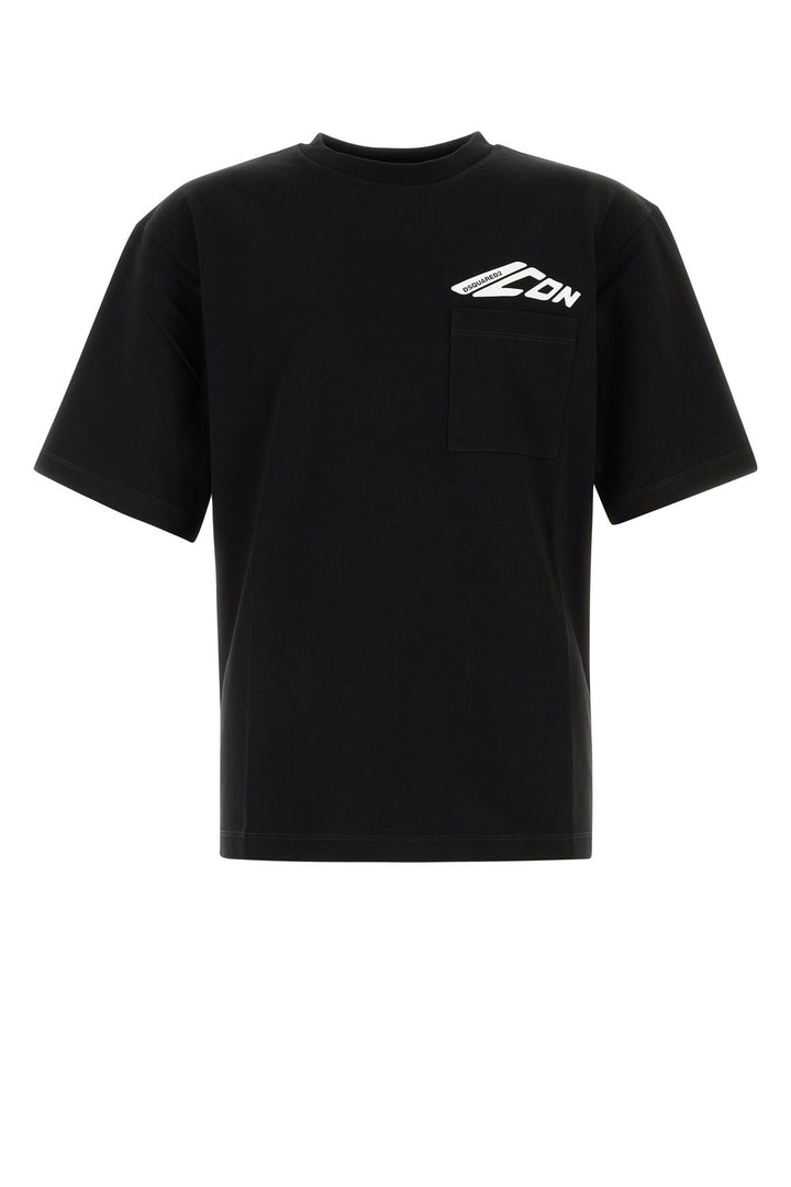 Black cotton t-shirt