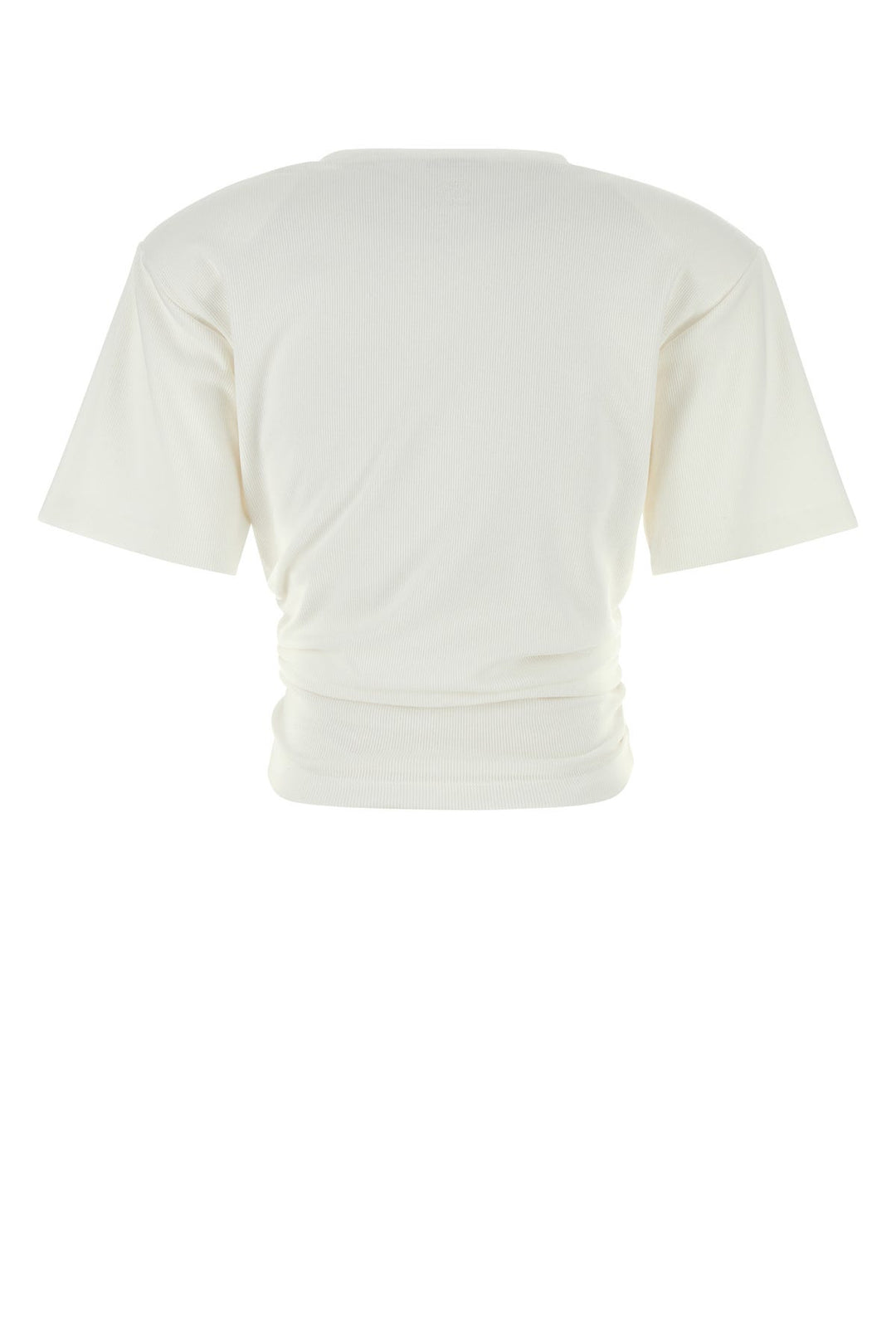 White stretch cotton t-shirt