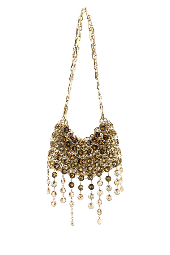 Gold metal mesh 1969 shoulder bag