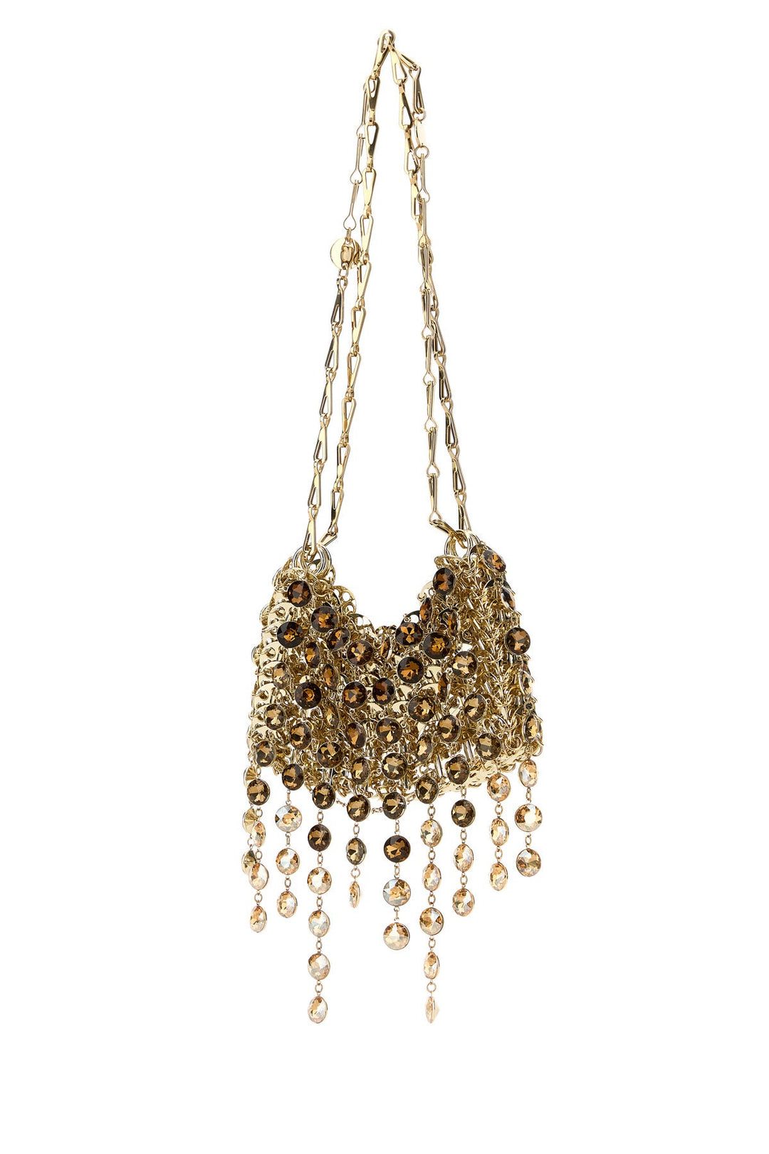 Gold metal mesh 1969 shoulder bag