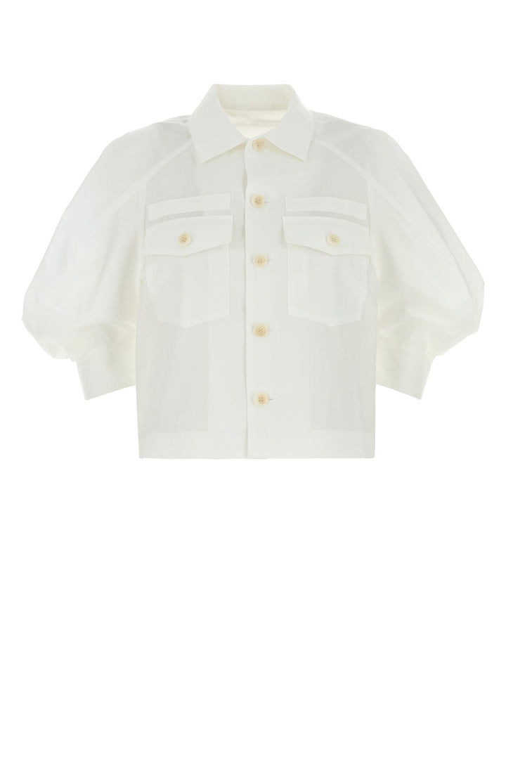 White poplin shirt