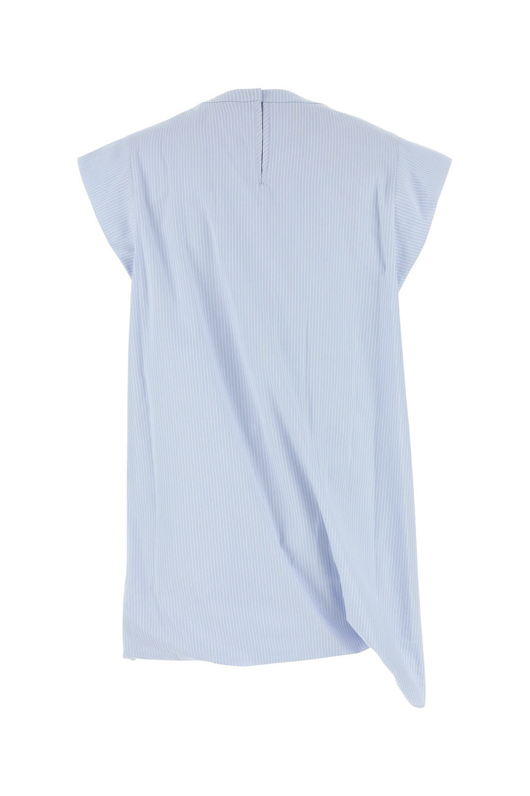 Embroidered poplin top