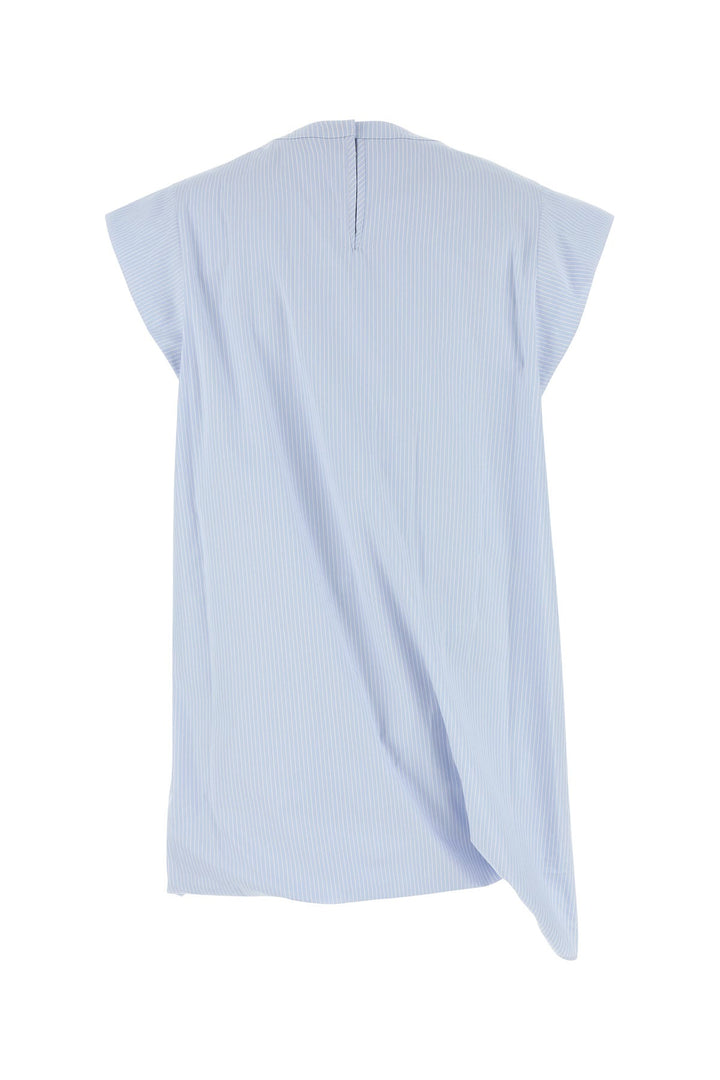 Embroidered poplin top