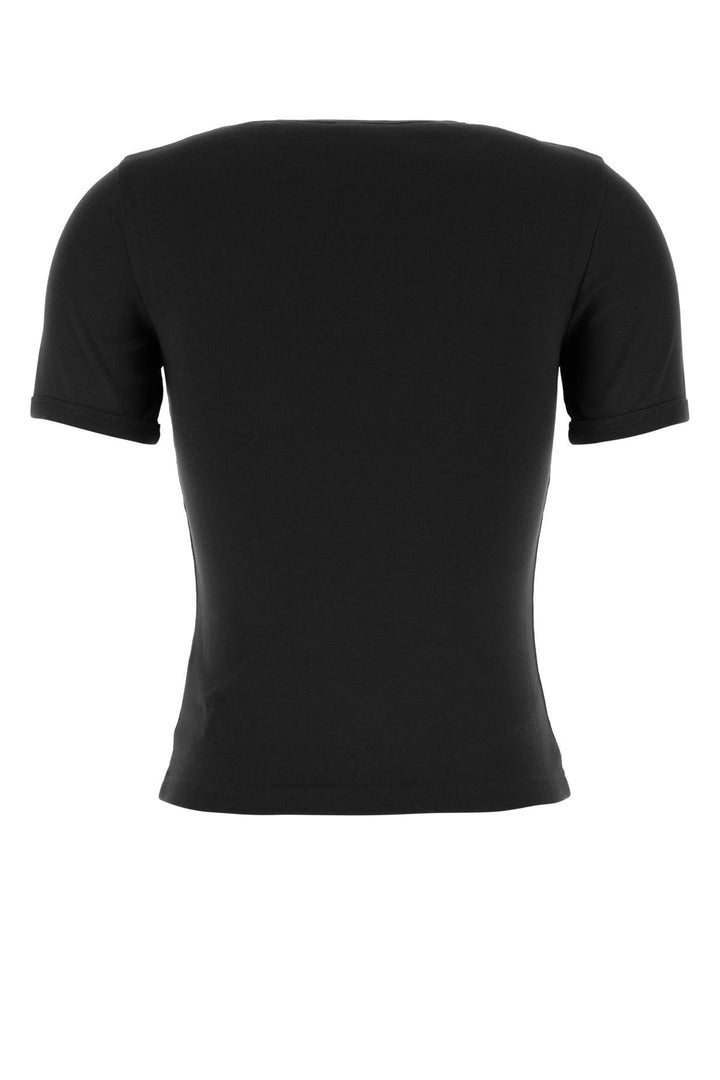 Black cotton t-shirt