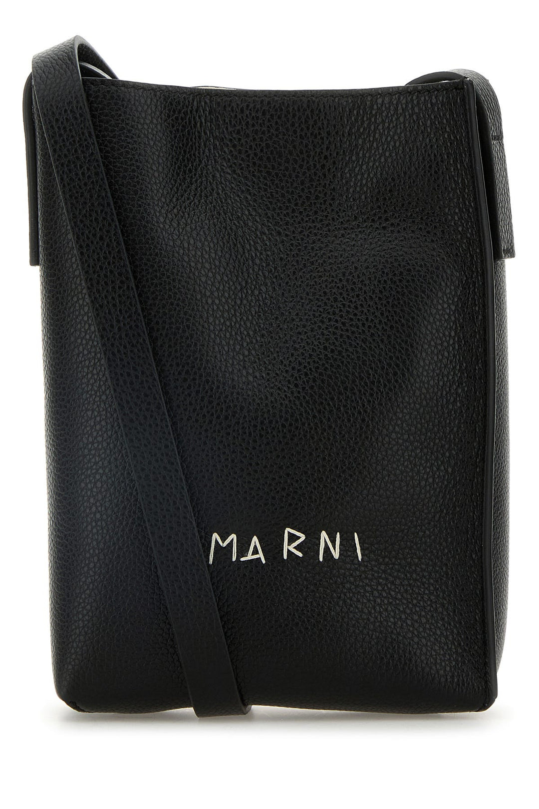Black leather Museo Nano crossbody bag