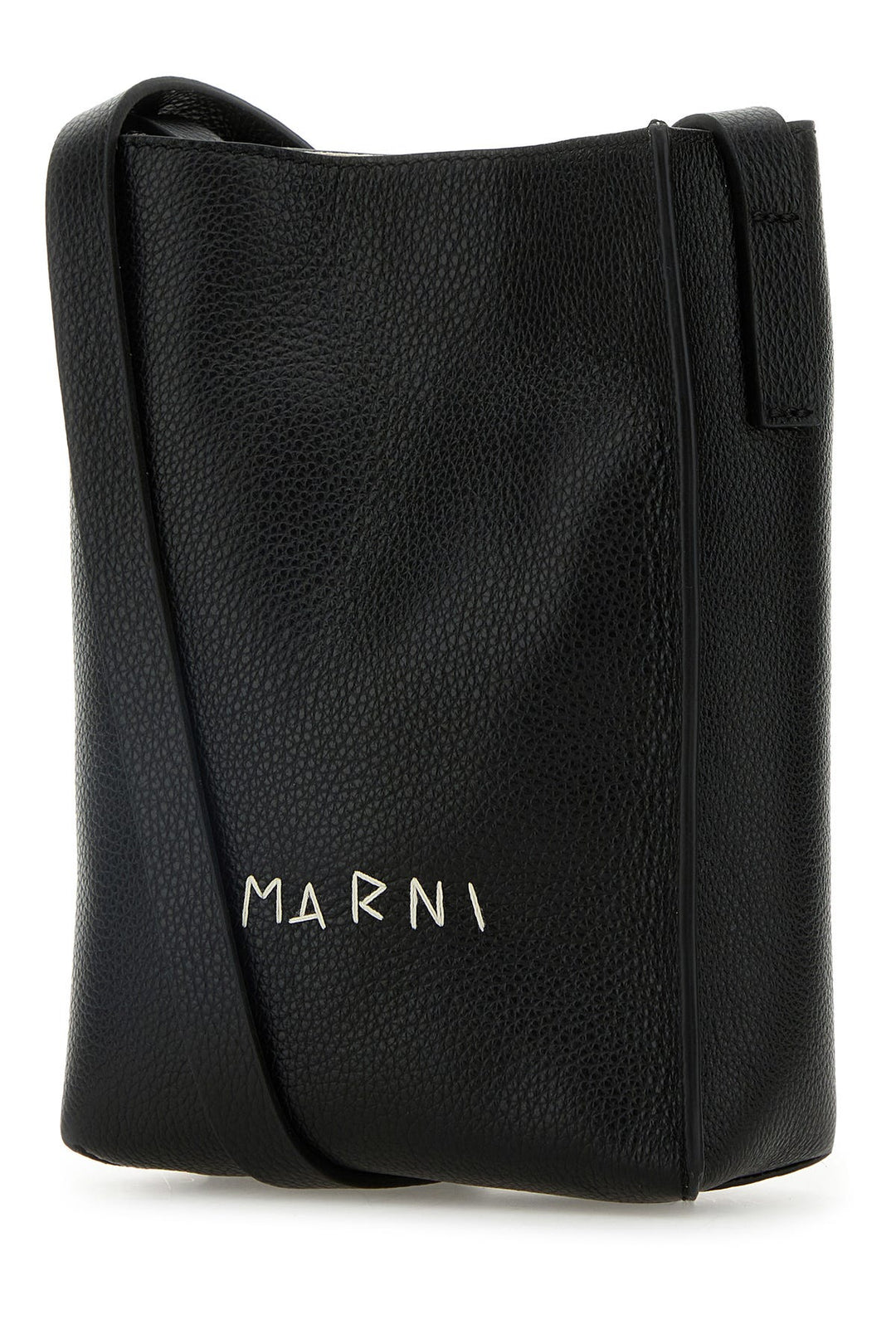 Black leather Museo Nano crossbody bag