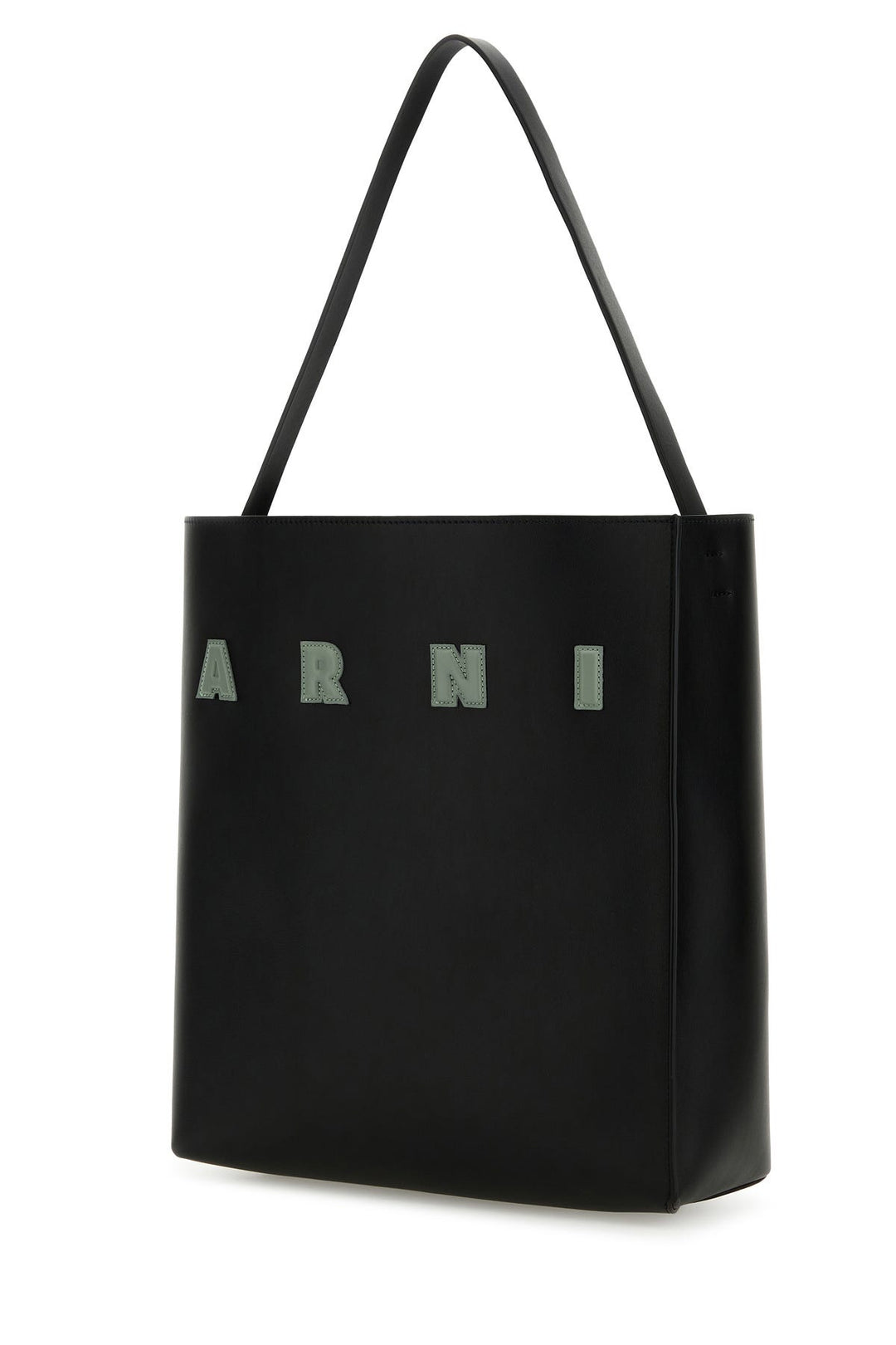Black leather medium Museo shoulder bag